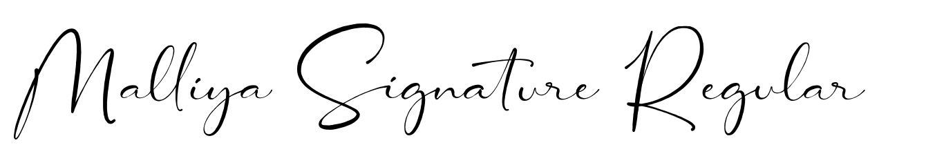 Malliya Signature Regular